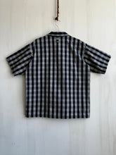 Load image into Gallery viewer, Latre Japanese Indigo Cotton Plaid Short Sleeves Shirt
