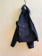 Load image into Gallery viewer, Latre x Viapiana Collab Japanese Indigo Selvedge Denim French Cyclist Jacket
