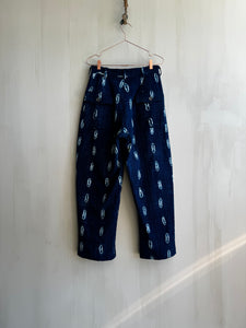 Latre African Adire Indigo Airforce Fatigue Trousers