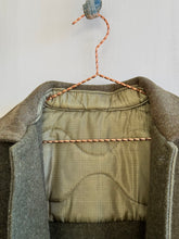 Load image into Gallery viewer, Latre upcycled US military wool blanket coat with M65 quilted lining
