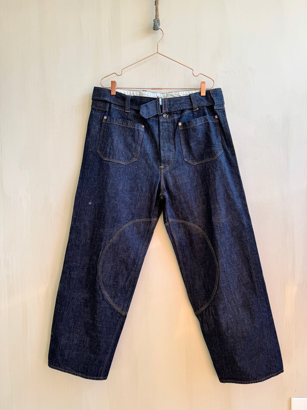 Latre x Viapiana Collab Japanese Selvedge Indigo Denim Unisex Trousers