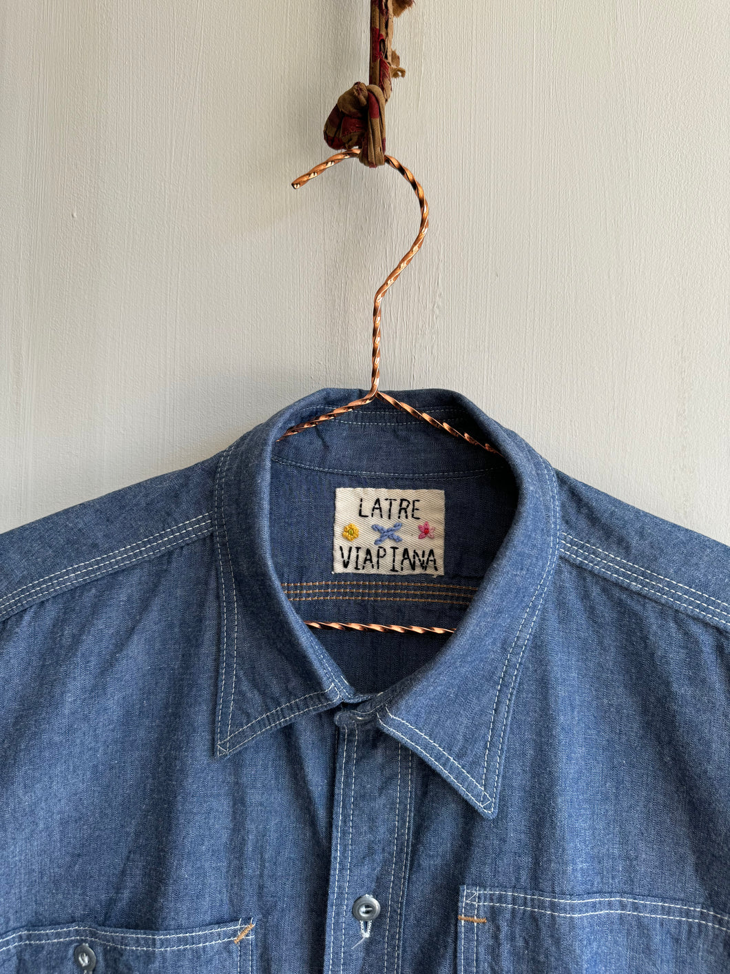 Latre x Viapiana Japanese Chambray WWII Inspired Shirt