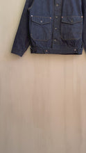 Load and play video in Gallery viewer, Latre x Viapiana Collab Japanese Indigo Selvedge Denim French Cyclist Jacket
