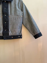 Load and play video in Gallery viewer, Latre x Viapiana Collab Japanese Indigo Selvedge Denim French Cyclist Jacket
